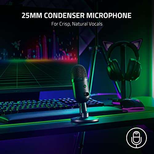 Microphone PC USB Razer Seiren V2 X Mini - Noir
