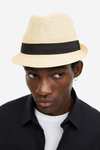Chapeau de paille style Panama - Taille S