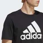 T-shirt Adidas noir basique, taille S-3XL