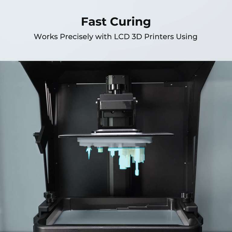 Résine d'imprimante 3D Creality 405 nm polymérisation haute précision, photopolymère à durcissement rapide 1 kg (vendeur tiers)