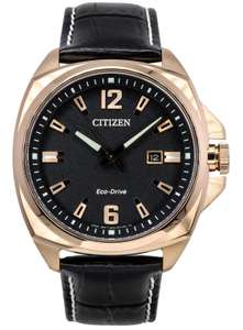Montre citizen Eco-Drive Black Dial Men's Watch No. AW1723-02E , Saphirre (Frais d’importation + livraison inclus)