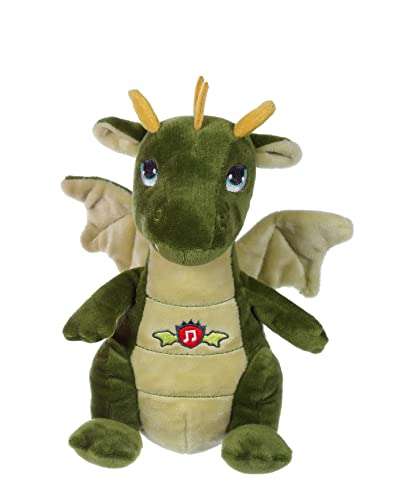 Peluche Dragon sonore Vert Gipsy Toys - 20 cm