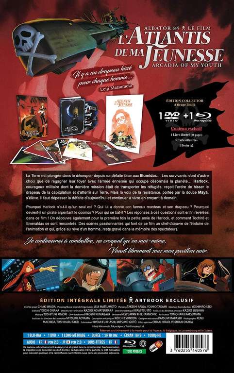 Albator 84 Le Film Combo Blu-ray + DVD – édition collector at