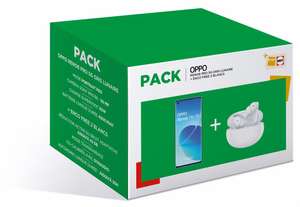 Pack Smartphone 6,55" Oppo Reno 6 Pro 5G - 256 Go, Double SIM + Ecouteurs sans fil Oppo Enco Free 2 Bluetooth Blanc