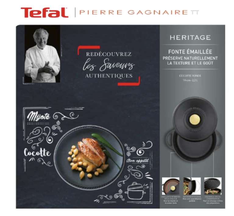 Cocotte en Fonte d’Acier Tefal Pierre Gagnaire Héritage - 19 cm (59,99€ en 21cm)