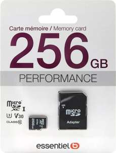 Carte mémoire Micro SDXC Essentielb Performances - 256 Go