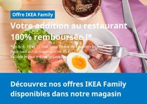 Addition au restaurant remboursée en bon d’achat valable le jour même - Ikea de Metz (57)