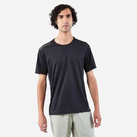 T-shirt running respirant homme KIPRUN, Dry+ noir - Tailles M XL et 2XL