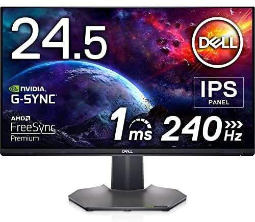 Écran PC 24.5" Dell S2522HG - full HD, LED IPS, 240 Hz, 1 ms, FreeSync Premium / G-Sync, pied réglable