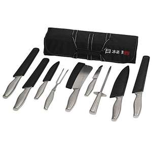 SHAN ZU Ensemble de couteaux, ensemble de 16 couteaux de cuisine en acier  inoxydable allemand pour la cuisine avec bloc, ensemble de couteaux de chef  professionnel ultra-tranchant avec aiguiseur : : Cuisine