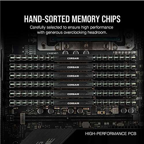 Kit mémoire RAM Corsair Vengeance LPX - 32Go (2x16Go), DDR4 3200MHz, C16, Noir
