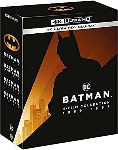 Coffret Batman Anthologie 4 Films Collection (4K Ultra-HD + Blu-Ray) - Import Italie VF Incuse sur les 2 formats
