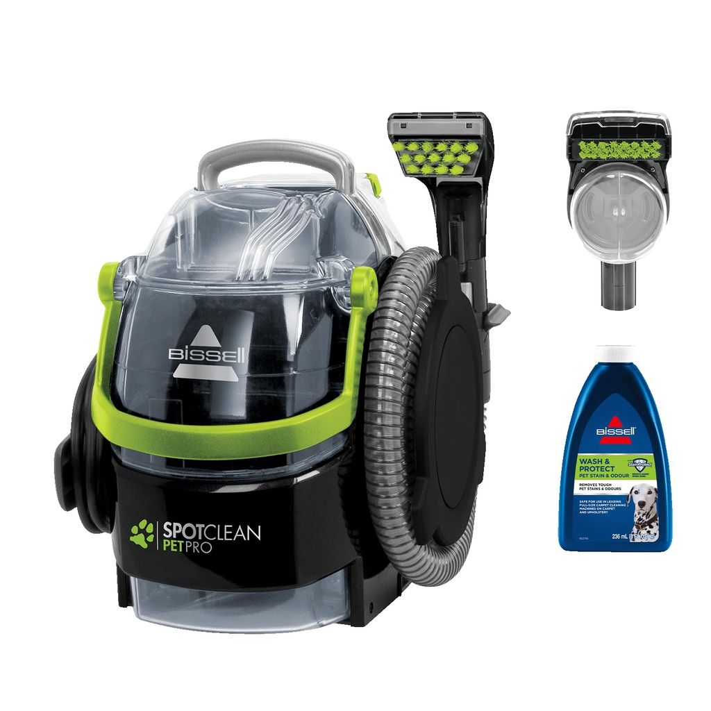 [Prime] Shampouineuse / Nettoyeur Bissell SpotClean Pet Pro 15585 - 750W avec 2 Brosses + Solution Wash & Protect