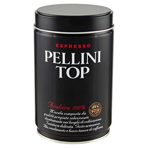 Pellini Café moulu Top100% Arabica pour Moka, 250g & Café Moulu Biologica 100% Arabica 100% Arabica 250 g