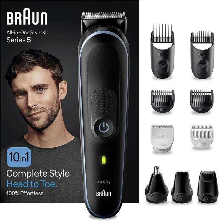 Tondeuse électrique à barbe 9-en-1 pour Homme Braun 5 Tout-En-Un (MGK5445)