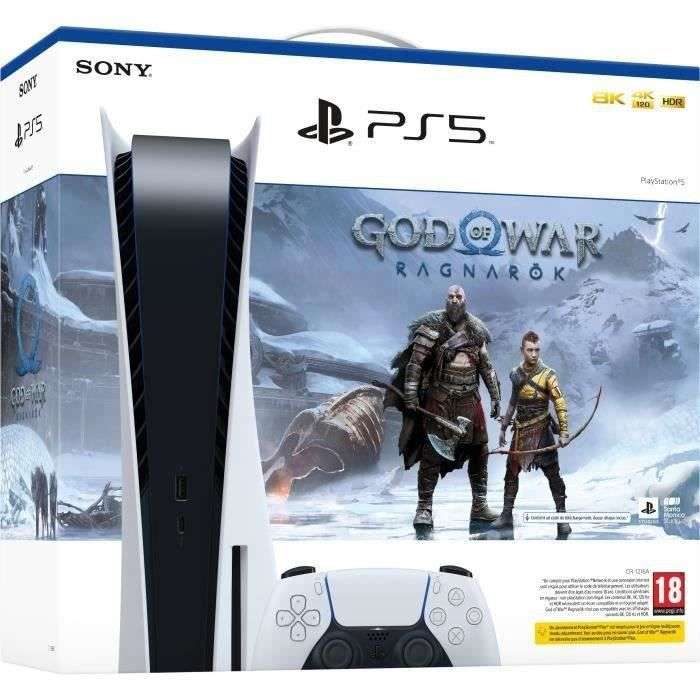 [Cdiscount à volonté] Console PlayStation 5 - Édition Standard + God of War : Ragnarök