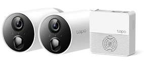 Lot de 2 caméras sans fil TP-Link Tapo C400S2 - Avec batterie Tapo, WiFi + HUB, 1080p, IP65