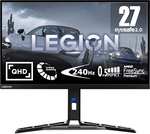 Écran PC Gaming 27" Lenovo Y27qf-30 - 2K QHD, Dalle IPS, 250Hz (OD), 0.5 ms MPRT, HDMI+DP, USB, Câble DP, FreeSync Premium