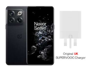 Smartphone 6,7" OnePlus 10T 5G - AMOLED FHD+ 120Hz, Snapdragon 8+ Gen 1, RAM 8 Go, 128 Go (version globale - chargeur UK)