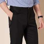 Pantalon habillé Homme sans pince coupe ajustée Amazon Essentials - Polyester recyclé (différentes tailles et coloris)