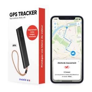 Tracker Gps Classic Invoxia - Avec Abonnement Inclus - Pour Voitures, Motos, Vélos, Enfants