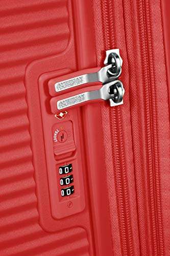 Valise American Tourister Soundbox - Spinner Large Expandable - Taille L, 77 cm, 110 liters, Rouge (Coral Red)
