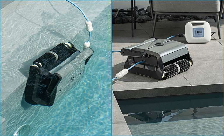 Robot de Piscine électrique Ubbink - Nettoyage complet des piscines jusqu'à 120m²