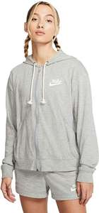 Sweatshirt à capuche Nike W NSW Sportwear Gym Vintage - Gris chiné, Taille: XS (M à 26,56€)