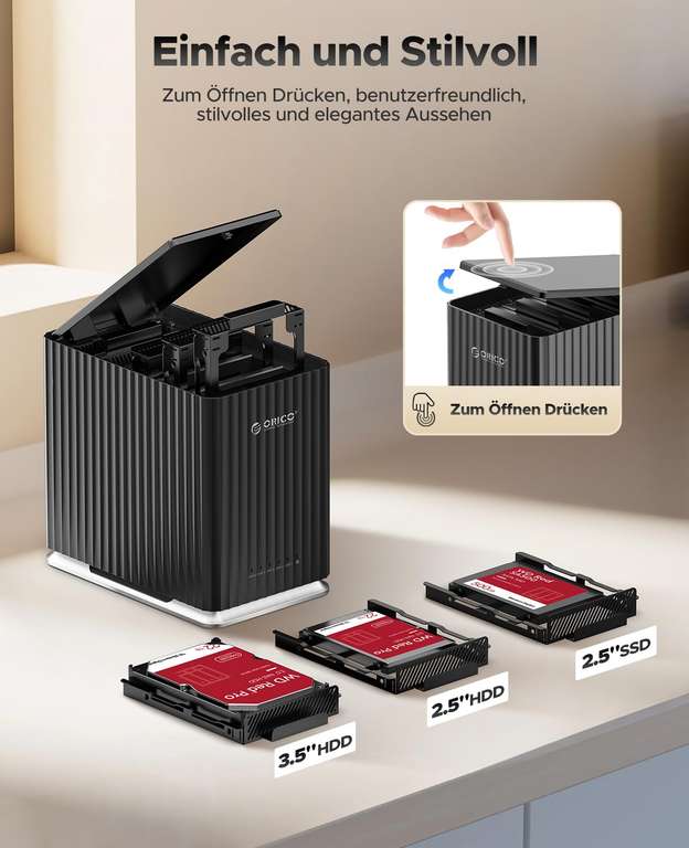 Boîtier Portable Disque Dur 3.5" USB 3.0 RJ45 Ethernet NAS - Serveur Stockage Streaming Avec Alimentation UE