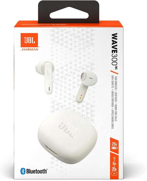 Écouteurs sans fil JBL Wave 300 Blanc