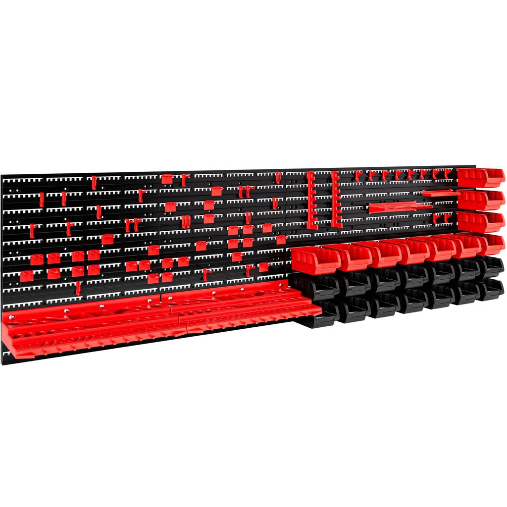 Panneaux muraux Monzana avec 68 supports et 28 boites de rangements (Vendeur Tiers)