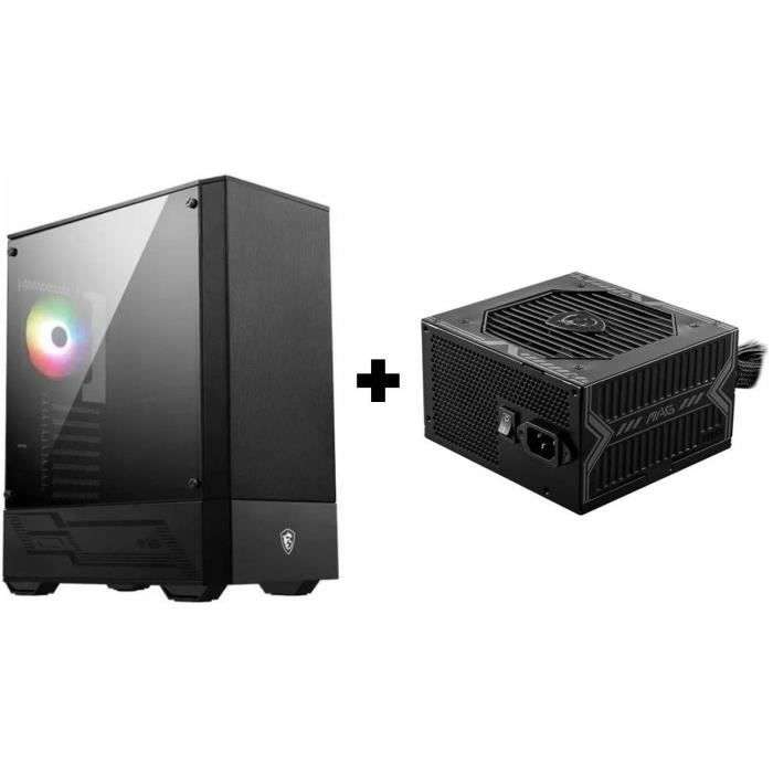 Boitier PC MSi FORGE 110R + Alimentation MSI Mag A650BN
