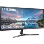 Ecran PC 34" Samsung LS34J550WQRXEN - Ultra WQHD, Dalle VA, 75 Hz, 4 ms, FreeSync (Via ODR de 60€, +14,45€ en RP) - Vendeur Boulanger