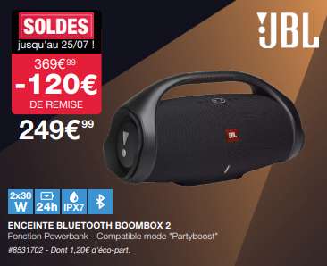 Enceinte sans-fil JBL BoomBox 2 - Villebon-sur-Yvette (91)