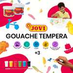 Paquet de 12 gouaches Jovi 521- Multicolores, 12 x 15ml