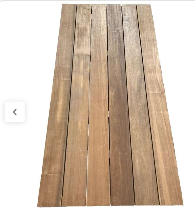 Planche bois Pucte - brun foncé, L.240 x l.14.5 cm x Ep.21 mm, 0.35m² (51.44€ le m²)