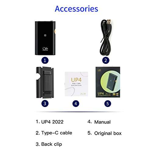 DAC/Amp portable Shanling UP4 2022 - Bluetooth (via coupon - vendeur tiers)