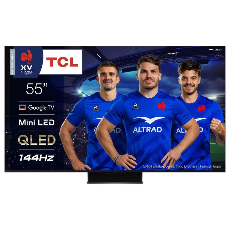 TV 55" TCL 55C845 - TV QLED 4K Ultra HD 2023 (via ODR 100€)
