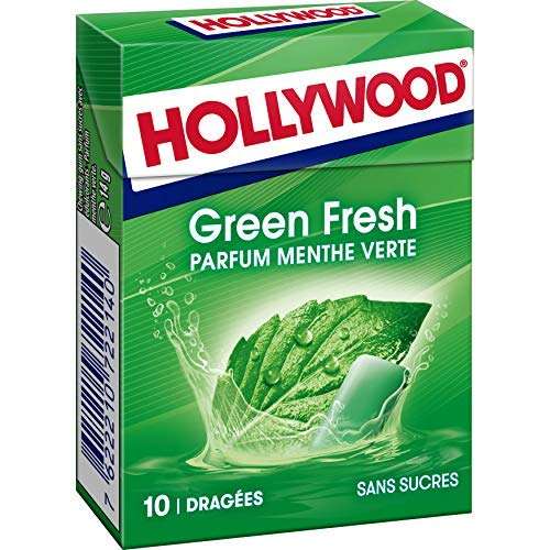 Lot de 20 paquets de 10 dragées Chewing-gum Hollywood (14 g)