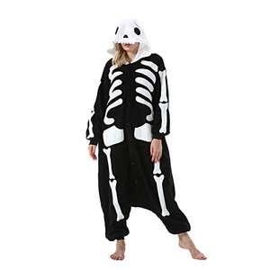 Costume pyjama à capuche Hstyle Skull Noir et Blanc - Taille S à XL Unisexe (vendeur tiers)