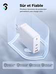 Chargeur USB C Soomfon - 3 ports, 140W GaN (via coupon - vendeur tiers)