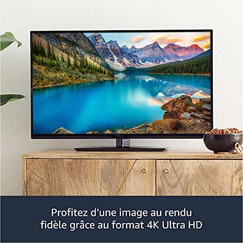 Fire TV Stick 4K Ultra HD Fire OS avec télécommande vocale Alexa -  Noir pas cher 