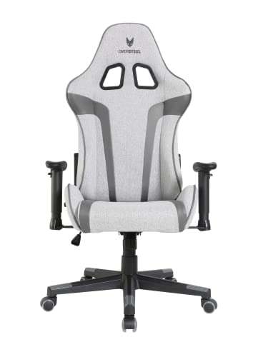Chaise de gaming en tissu Oversteel Ultimet - Accoudoirs 2D - réglable en hauteur, dossier inclinable à 180º