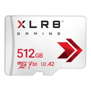 Carte microSDXC PNY XLR8 Gaming - 512 Go Class 10 U3 V30 A2