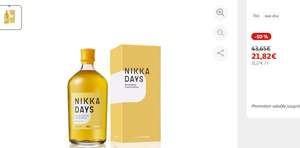 Sélection d'alcools en promotion en drive - Ex : NIKKA Whisky japonais blended malt Days 40% avec étui 70cl