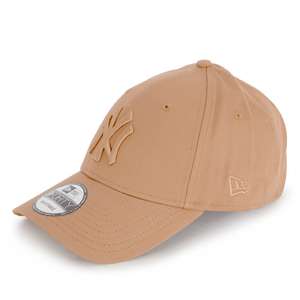 Casquette New Era 9Forty NY - 100% Coton - Beige (taille ajustable)