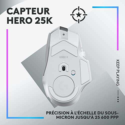 Souris gaming Sans Fil G502 X Plus Lightspeed LOGITECH à Prix Carrefour