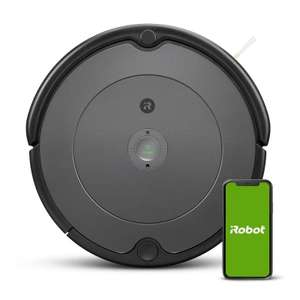 Robot aspirateur iRobot Roomba 697 0,6 L Sans sac Noir, Gris
