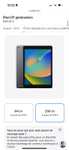 Tablette 10.2" Apple iPad 9 Wi-Fi (2021) - A13, 256 GB, Gris sidéral (Frontaliers Suisses)