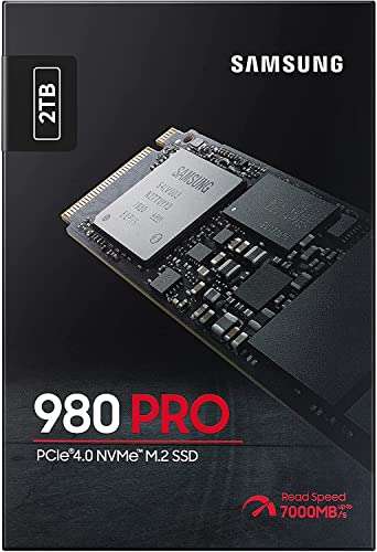 SSD Interne NVMe M.2 PCIe 4.0 Samsung 980 PRO (MZ-V8P2T0BW) - 2 To (vendeur tiers)